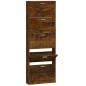 vidaXL Mueble zapatero madera contrachapada roble ahumado 59x17x169 cm vidaXL Mueble zapatero madera contrachapada roble ahumado 59x17x169 cm