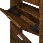 vidaXL Mueble zapatero madera contrachapada roble ahumado 59x17x169 cm vidaXL Mueble zapatero madera contrachapada roble ahumado 59x17x169 cm