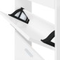 vidaXL Mueble zapatero madera contrachapada blanco brillo 59x17x150 cm vidaXL Mueble zapatero madera contrachapada blanco brillo 59x17x150 cm
