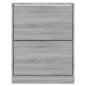vidaXL Mueble zapatero madera contrachapada gris Sonoma 63x24x81 cm vidaXL Mueble zapatero madera contrachapada gris Sonoma 63x24x81 cm