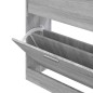 vidaXL Mueble zapatero madera contrachapada gris Sonoma 63x24x81 cm vidaXL Mueble zapatero madera contrachapada gris Sonoma 63x24x81 cm