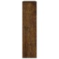 vidaXL Mueble zapatero con espejo 2 niveles roble ahumado 63x17x67 cm vidaXL Mueble zapatero con espejo 2 niveles roble ahumado 63x17x67 cm