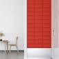 vidaXL Paneles de pared 12 uds cuero sintético rojo 30x15 cm 0,54 m² vidaXL Paneles de pared 12 uds cuero sintético rojo 30x15 cm 0,54 m²