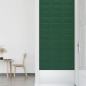 vidaXL Paneles de pared 12 uds tela verde oscuro 30x15 cm 0,54 m² vidaXL Paneles de pared 12 uds tela verde oscuro 30x15 cm 0,54 m²