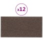 vidaXL Paneles de pared 12 uds tela gris taupe 30x15 cm 0,54 m² vidaXL Paneles de pared 12 uds tela gris taupe 30x15 cm 0,54 m²
