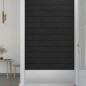 vidaXL Paneles de pared 12 uds terciopelo negro 60x15 cm 1,08 m²