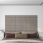 vidaXL Paneles de pared 12 uds terciopelo gris claro 60x15 cm 1,08 m² vidaXL Paneles de pared 12 uds terciopelo gris claro 60x15 cm 1,08 m²