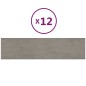 vidaXL Paneles de pared 12 uds terciopelo gris claro 60x15 cm 1,08 m² vidaXL Paneles de pared 12 uds terciopelo gris claro 60x15 cm 1,08 m²