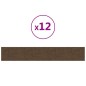vidaXL Paneles de pared 12 uds tela marrón 90x15 cm 1,62 m² vidaXL Paneles de pared 12 uds tela marrón 90x15 cm 1,62 m²