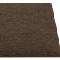 vidaXL Paneles de pared 12 uds tela marrón 90x15 cm 1,62 m² vidaXL Paneles de pared 12 uds tela marrón 90x15 cm 1,62 m²