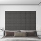 vidaXL Paneles de pared 12 uds cuero sintético gris 30x15 cm 0,54 m² vidaXL Paneles de pared 12 uds cuero sintético gris 30x15 cm 0,54 m²