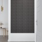 vidaXL Paneles de pared 12 uds cuero sintético gris 30x15 cm 0,54 m² vidaXL Paneles de pared 12 uds cuero sintético gris 30x15 cm 0,54 m²