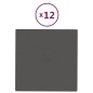 vidaXL Paneles de pared 12 uds tela gris oscuro 30x30 cm 1,08 m² vidaXL Paneles de pared 12 uds tela gris oscuro 30x30 cm 1,08 m²
