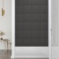 vidaXL Paneles de pared 12 uds tela gris oscuro 30x30 cm 1,08 m² vidaXL Paneles de pared 12 uds tela gris oscuro 30x30 cm 1,08 m²