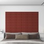 vidaXL Paneles pared 12 uds cuero sintético rojo tinto 30x15 cm 0,54m² vidaXL Paneles pared 12 uds cuero sintético rojo tinto 30x15 cm 0,54m²