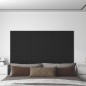 vidaXL Paneles de pared 12 uds tela negro 60x15 cm 1,08 m² vidaXL Paneles de pared 12 uds tela negro 60x15 cm 1,08 m²