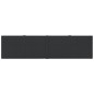 vidaXL Paneles de pared 12 uds tela negro 60x15 cm 1,08 m² vidaXL Paneles de pared 12 uds tela negro 60x15 cm 1,08 m²