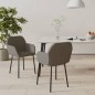 vidaXL Sillas de comedor 2 unidades terciopelo gris oscuro vidaXL Sillas de comedor 2 unidades terciopelo gris oscuro