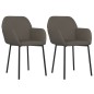 vidaXL Sillas de comedor 2 unidades terciopelo gris oscuro vidaXL Sillas de comedor 2 unidades terciopelo gris oscuro