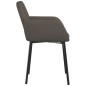 vidaXL Sillas de comedor 2 unidades terciopelo gris oscuro vidaXL Sillas de comedor 2 unidades terciopelo gris oscuro