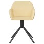 vidaXL Sillas de comedor giratorias 2 uds terciopelo crema vidaXL Sillas de comedor giratorias 2 uds terciopelo crema
