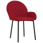 vidaXL Sillas de comedor 2 unidades terciopelo rojo tinto vidaXL Sillas de comedor 2 unidades terciopelo rojo tinto