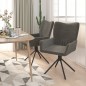 vidaXL Sillas de comedor giratorias 2 unidades terciopelo gris oscuro vidaXL Sillas de comedor giratorias 2 unidades terciopelo gris oscuro