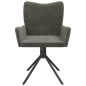 vidaXL Sillas de comedor giratorias 2 unidades terciopelo gris oscuro vidaXL Sillas de comedor giratorias 2 unidades terciopelo gris oscuro