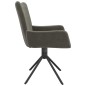 vidaXL Sillas de comedor giratorias 2 unidades terciopelo gris oscuro vidaXL Sillas de comedor giratorias 2 unidades terciopelo gris oscuro