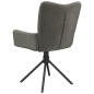 vidaXL Sillas de comedor giratorias 2 unidades terciopelo gris oscuro vidaXL Sillas de comedor giratorias 2 unidades terciopelo gris oscuro