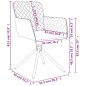vidaXL Sillas de comedor giratorias 2 unidades terciopelo rosa vidaXL Sillas de comedor giratorias 2 unidades terciopelo rosa