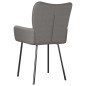 vidaXL Sillas de comedor giratorias 2 unidades tela gris claro