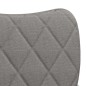 vidaXL Sillas de comedor giratorias 2 unidades tela gris claro