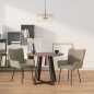 vidaXL Sillas de comedor 2 unidades terciopelo gris claro vidaXL Sillas de comedor 2 unidades terciopelo gris claro
