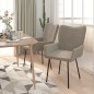 vidaXL Sillas de comedor 2 unidades terciopelo gris claro vidaXL Sillas de comedor 2 unidades terciopelo gris claro