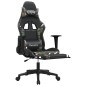 vidaXL Silla gaming masaje reposapiés cuero sintético negro camuflaje vidaXL Silla gaming masaje reposapiés cuero sintético negro camuflaje