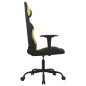 vidaXL Silla gaming de masaje tela negro y verde claro vidaXL Silla gaming de masaje tela negro y verde claro