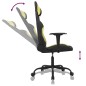 vidaXL Silla gaming de masaje tela negro y verde claro vidaXL Silla gaming de masaje tela negro y verde claro