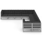 vidaXL Set de muebles de jardín 10 pzas con cojines madera pino gris vidaXL Set de muebles de jardín 10 pzas con cojines madera pino gris