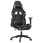 vidaXL Silla gaming masaje reposapiés cuero sintético negro camuflaje vidaXL Silla gaming masaje reposapiés cuero sintético negro camuflaje