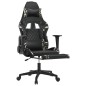 vidaXL Silla gaming masaje reposapiés cuero sintético negro camuflaje vidaXL Silla gaming masaje reposapiés cuero sintético negro camuflaje
