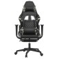 vidaXL Silla gaming masaje reposapiés cuero sintético negro camuflaje vidaXL Silla gaming masaje reposapiés cuero sintético negro camuflaje