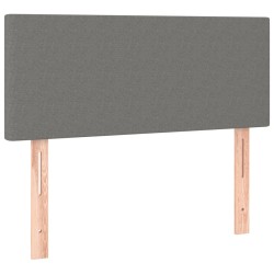 vidaXL Cabecero de tela gris oscuro 100x5x78/88 cm