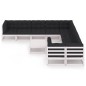 vidaXL Set de muebles de jardín 10 pzas con cojines madera pino blanco vidaXL Set de muebles de jardín 10 pzas con cojines madera pino blanco