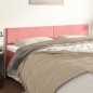 vidaXL Cabeceros 2 unidades de terciopelo rosa 100x5x78/88 cm vidaXL Cabeceros 2 unidades de terciopelo rosa 100x5x78/88 cm