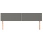vidaXL Cabeceros 2 unidades de tela gris oscuro 80x5x78/88 cm