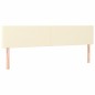 vidaXL Cabeceros 2 unidades cuero sintético color crema 100x5x78/88 cm vidaXL Cabeceros 2 unidades cuero sintético color crema 100x5x78/88 cm