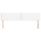 vidaXL Cabeceros 2 unidades de cuero sintético blanco 100x5x78/88 cm vidaXL Cabeceros 2 unidades de cuero sintético blanco 100x5x78/88 cm