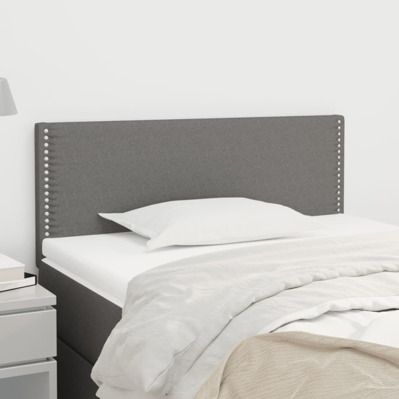 vidaXL Cabecero de tela gris oscuro 100x5x78/88 cm vidaXL Cabecero de tela gris oscuro 100x5x78/88 cm