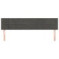 vidaXL Cabeceros 2 unidades de terciopelo gris oscuro 80x5x78/88 cm vidaXL Cabeceros 2 unidades de terciopelo gris oscuro 80x5x78/88 cm